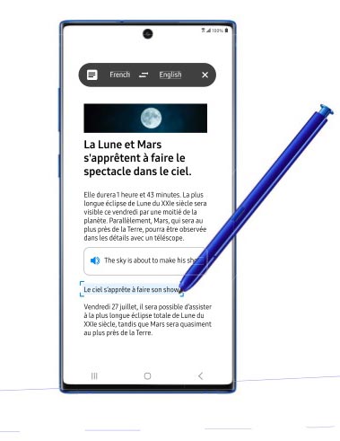 Samsung S Pen Translate