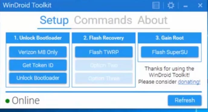 WinDroid Toolkit Online Status