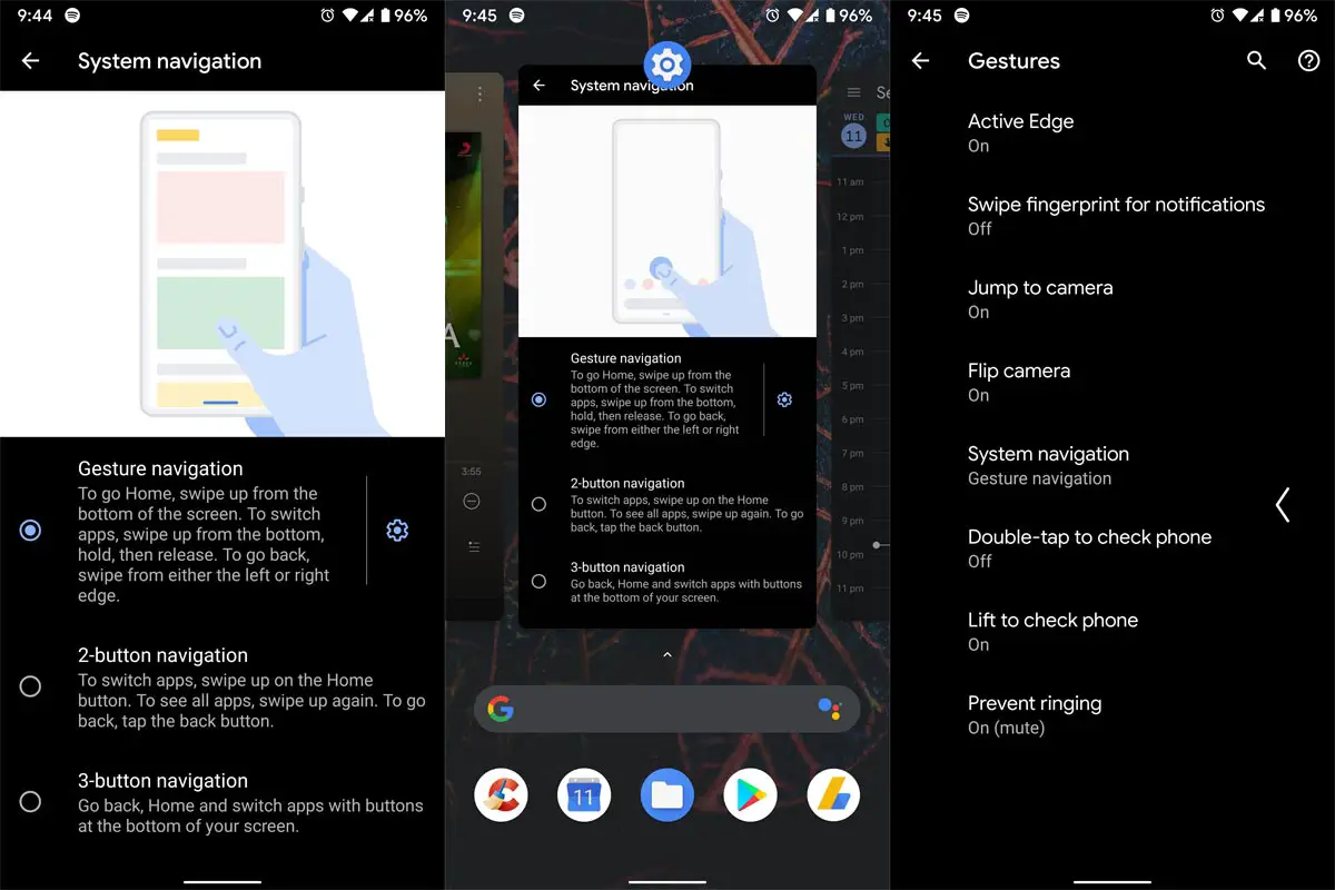 Android 10 Gesture Navigation