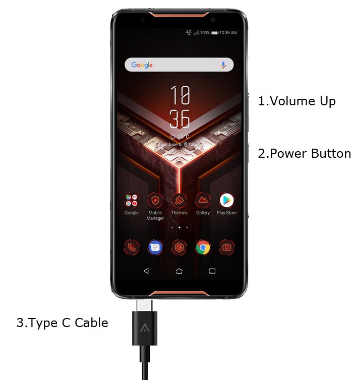 Asus ROG Phone Fastboot Mode Key combinations