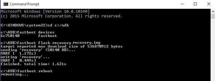 Fastboot Flash Recovery