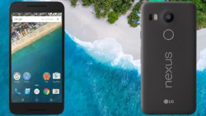 LG Nexus 5X with Beach Background