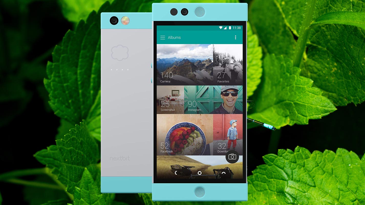 Nextbit Robin with Mint Leaves Background