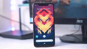 Poco F1 with Lineage OS on Table