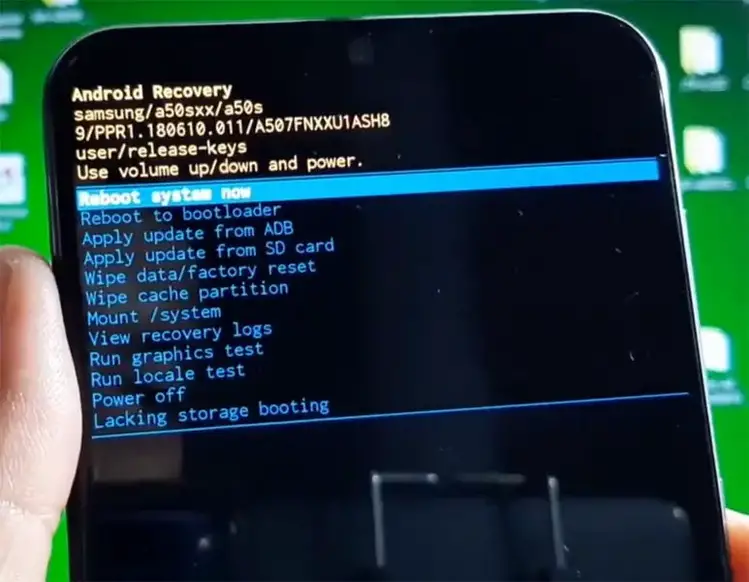 استعادة مخزون Samsung Galaxy A50s