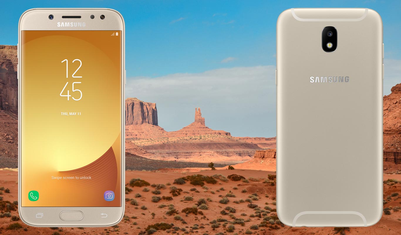 Samsung Galaxy J5 Pro with Dessert Background