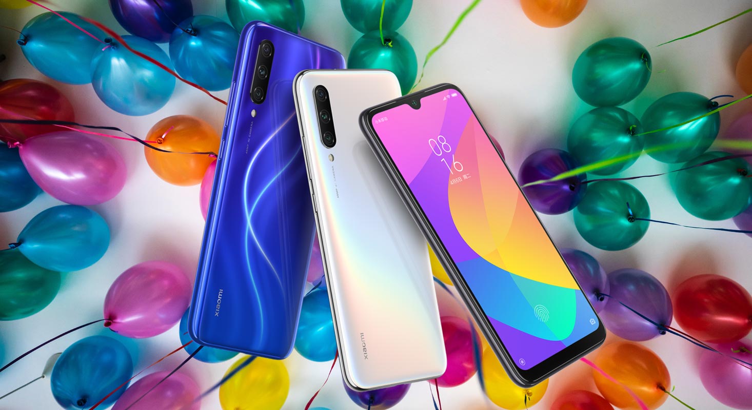 Xiaomi Mi CC9 with Balloon Background