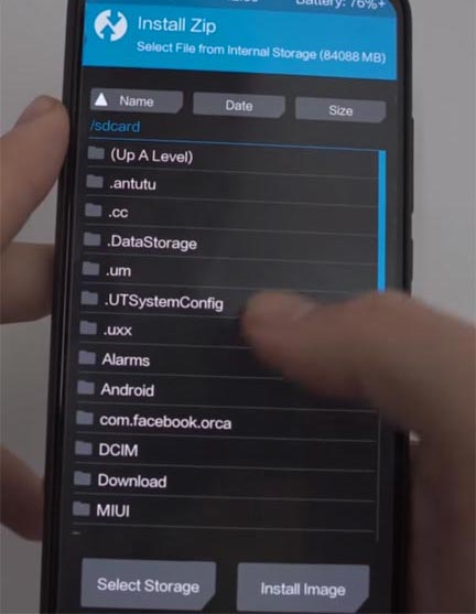 Install Zip files in TWRP