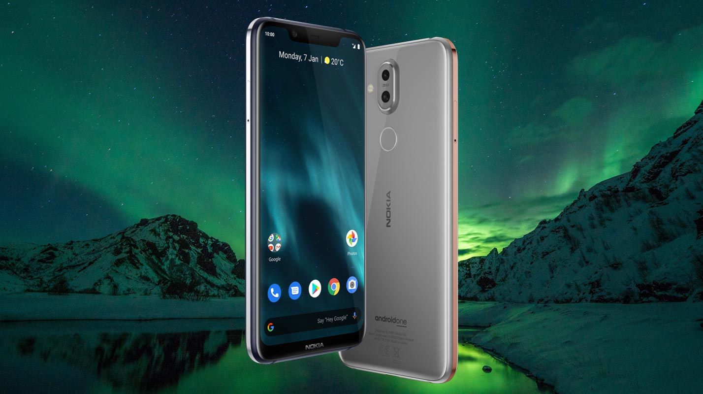 Nokia 8 1 with Iceland Mountain Background