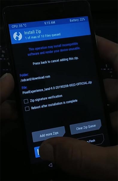 Pixel Experience TWRP Installation on Redmi 3S
