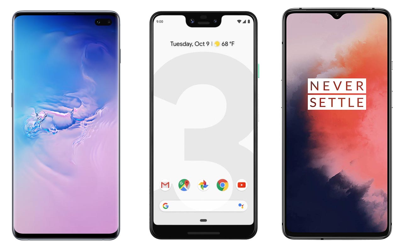 Samsung S10 Pixel 3 XL OnePlus 7T Flagship level mobiles