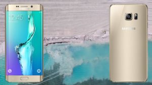 Samsung S6 Edge Plus with Sea Beach Background