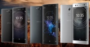 Sony Xperia XA2 Plus Ultra with Brown Mountain background