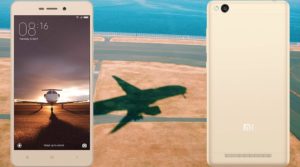 Xiaomi Redmi 3s with Plane Landing Track Background
