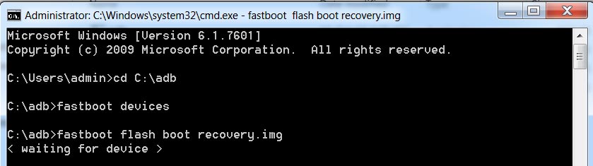 fastboot flash boot