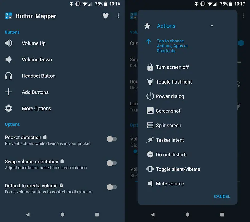 Button Mapper App Configuration