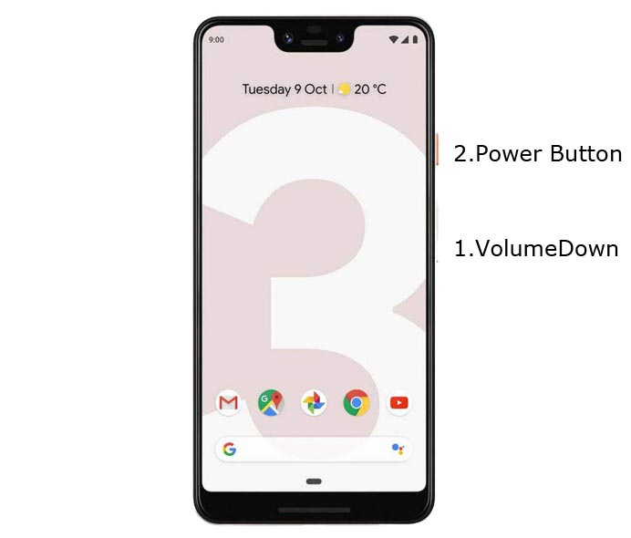 Google Pixel 3 XL Fastboot Mode