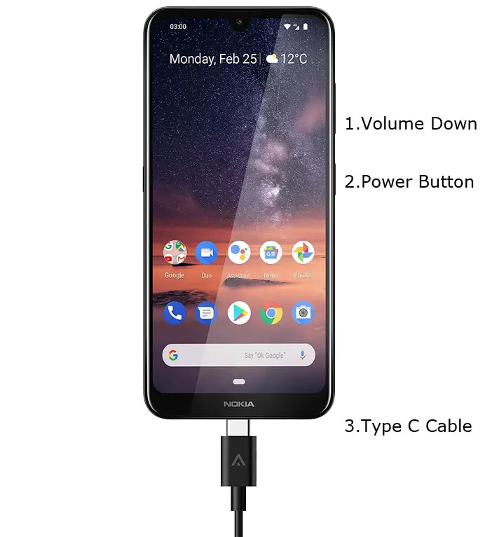 Nokia 3.2 Fastboot Mode