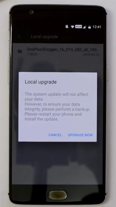 OnePlus 3T Local Upgrade