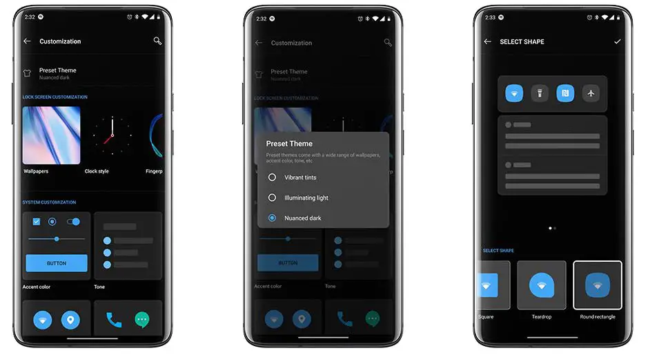 OnePlus Android 10 Theme Customization