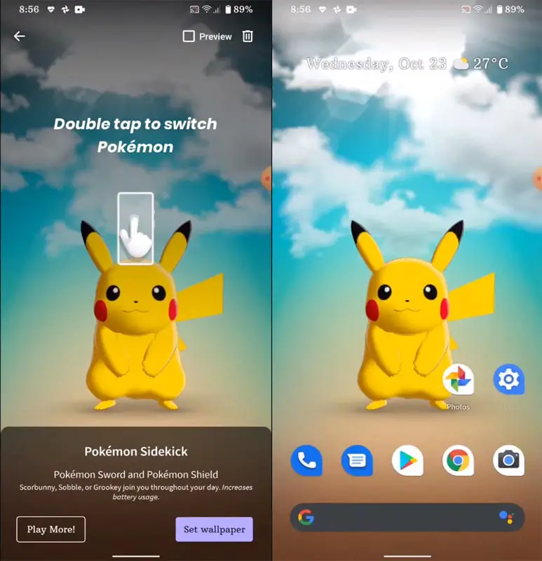 Pikachu Live Wallpaper Pixel 4