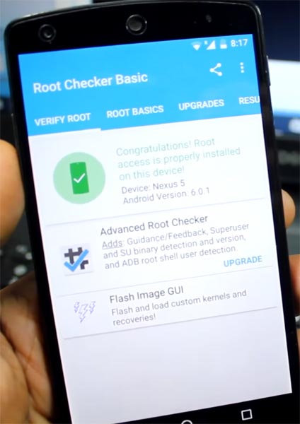 Root Checker Result Google Nexus 5