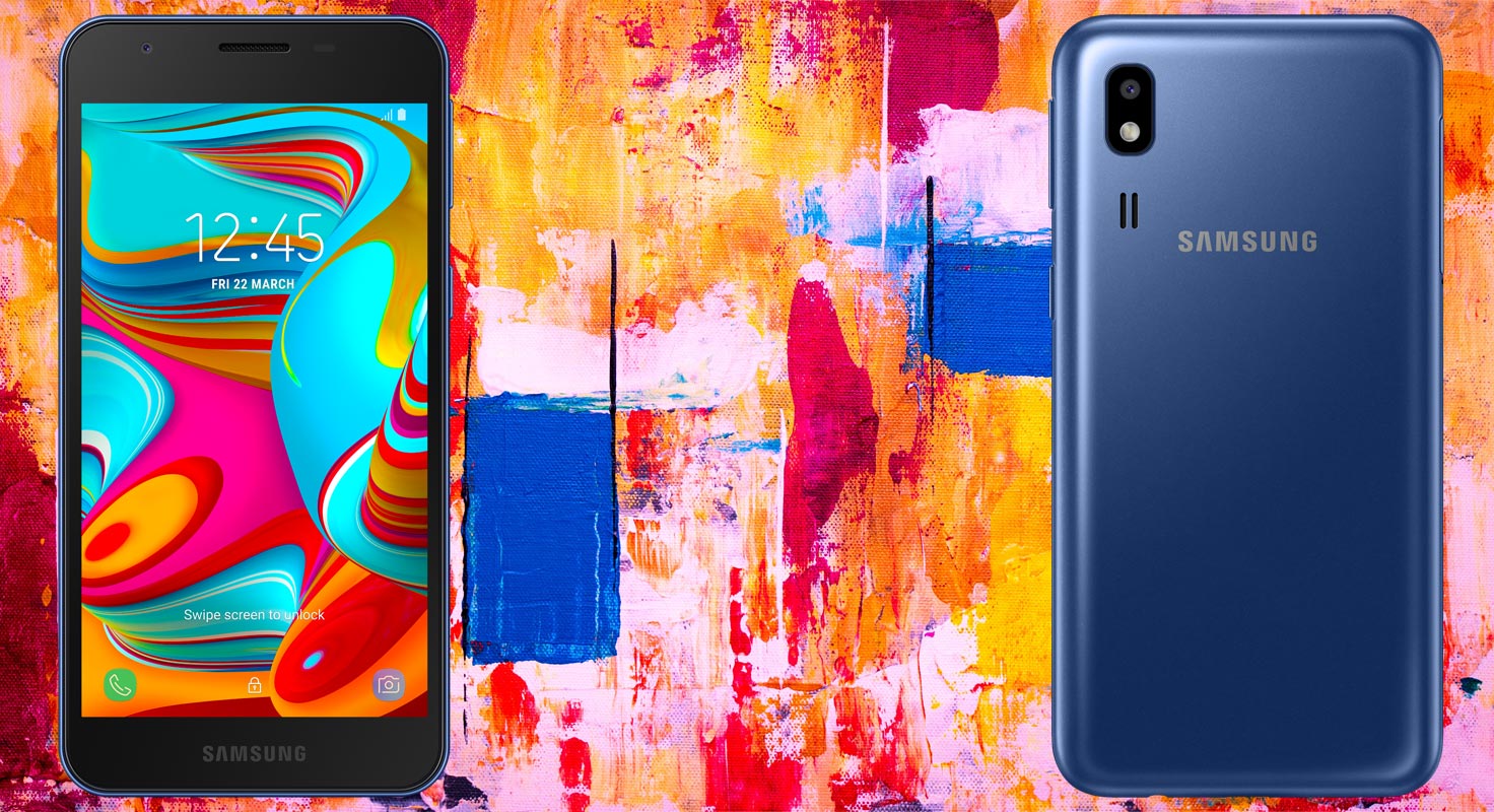 Samsung Galaxy A2 Core with Painting Background