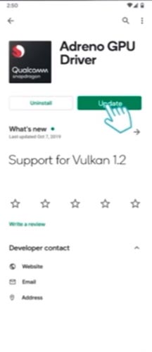 Adreno GPU Driver Support Play Store