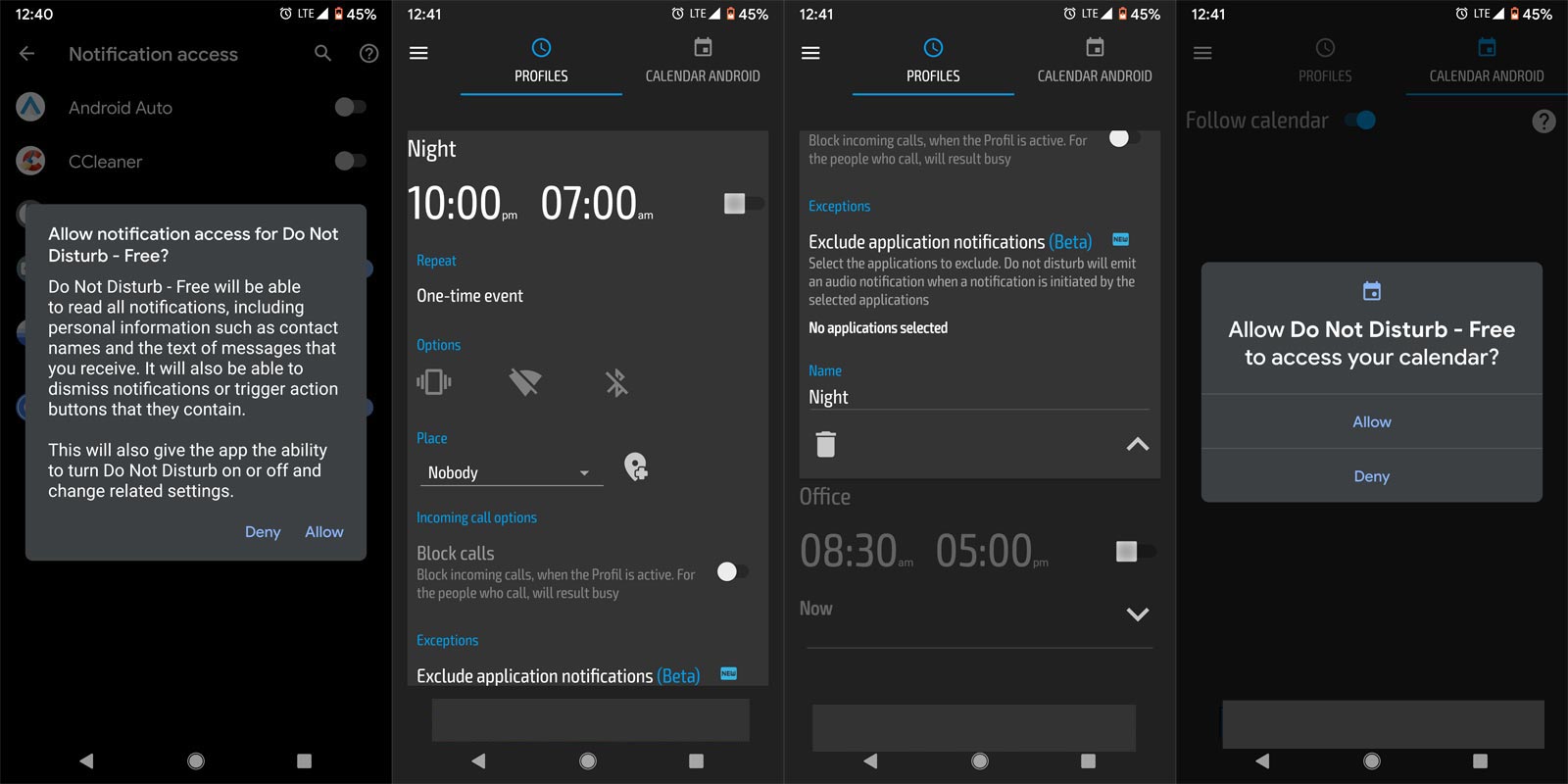 Do Not Disturb - Call Blocker App Screenshots