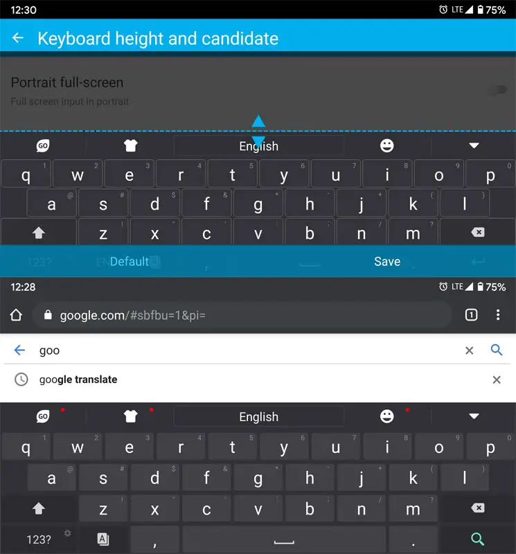 GO Keyboard App Screenshots