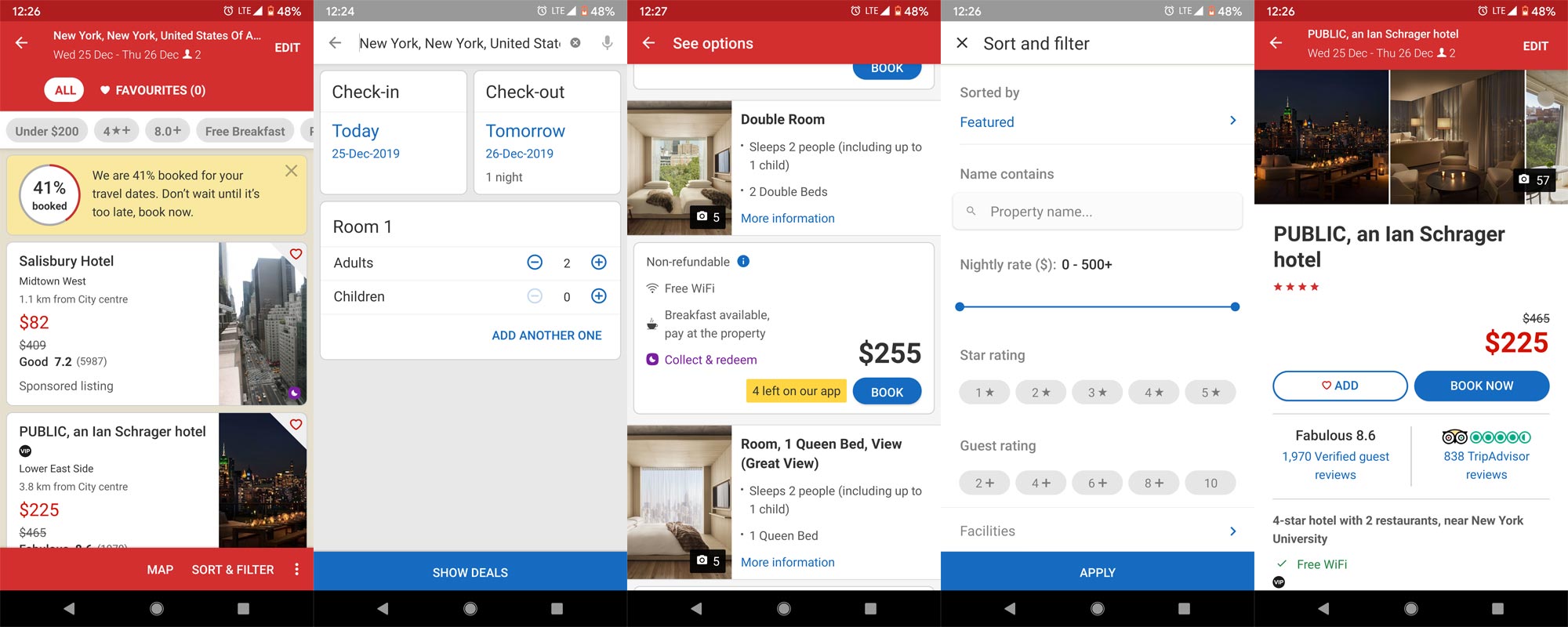 Hotels.com App Screenshots