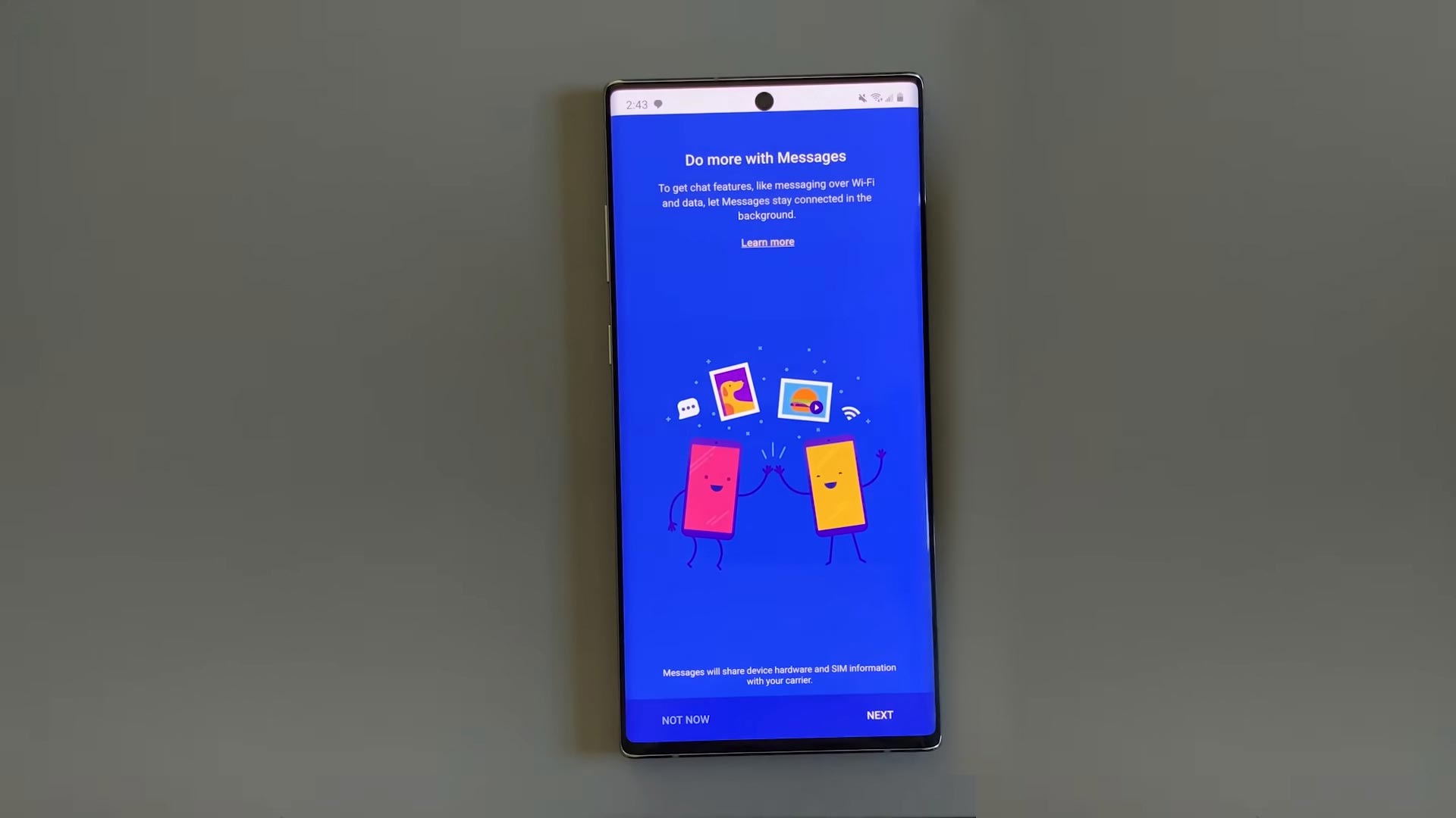 RCS Messaging App on the Galaxy Note 10