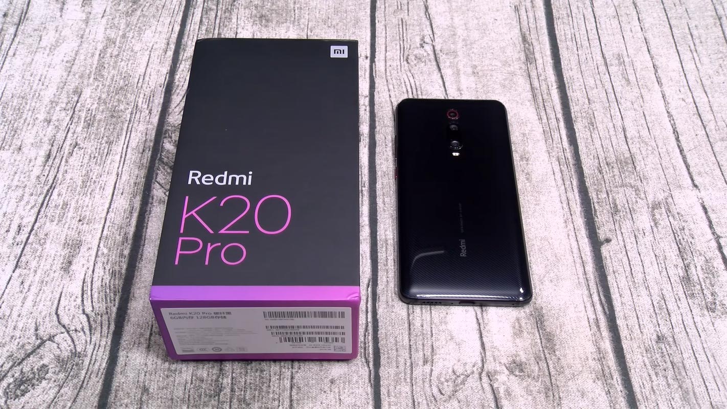 Redmi K20 Pro Backside on the Table With Retail Box