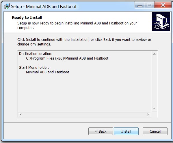 minimal adb fastboot v1.1.3 setup