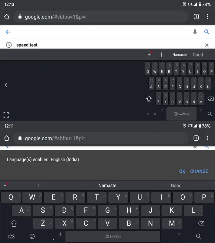 Swiftkey Tablet View Screenshots