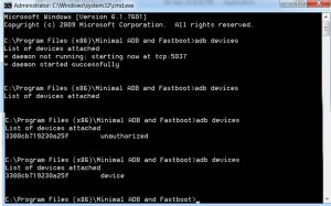 minimal adb fastboot comands