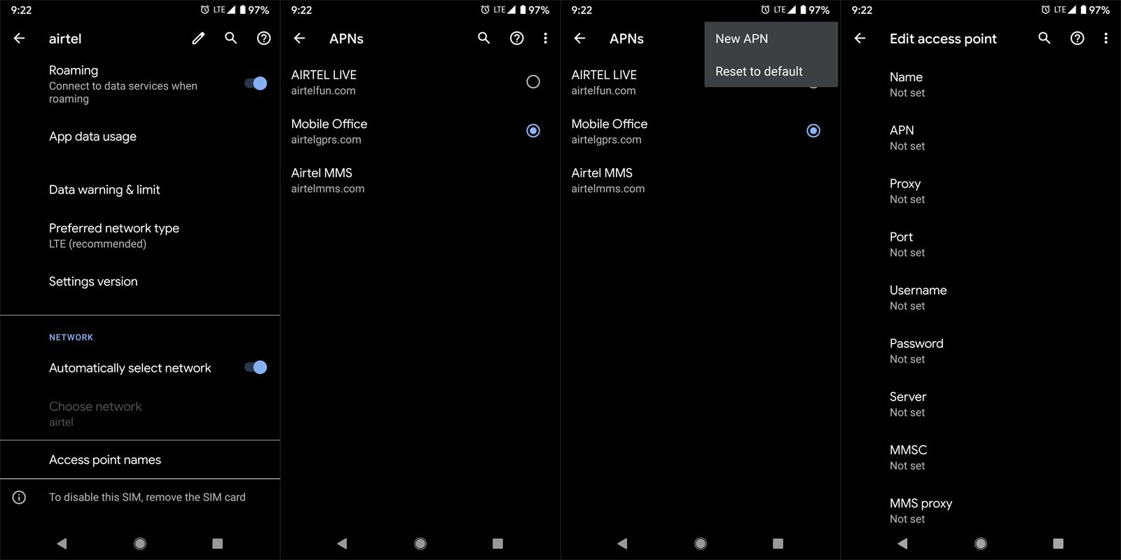 APN Configuration Android