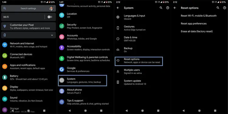 إعادة ضبط المصنع لجهاز Android Mobile