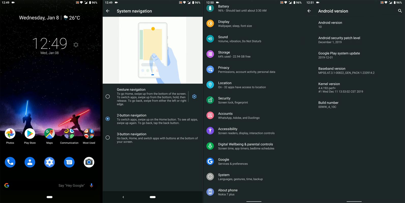 Nokia 7 Plus Android 10 Screenshots