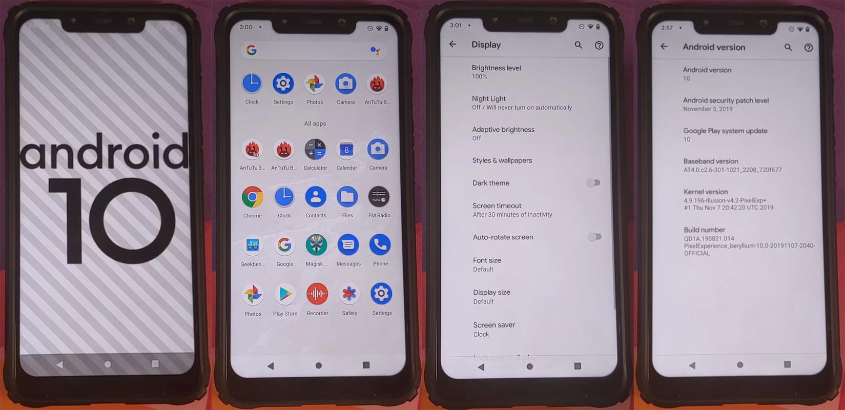 Pocophone F1 Pixel Expertience Android 10 Screenshots