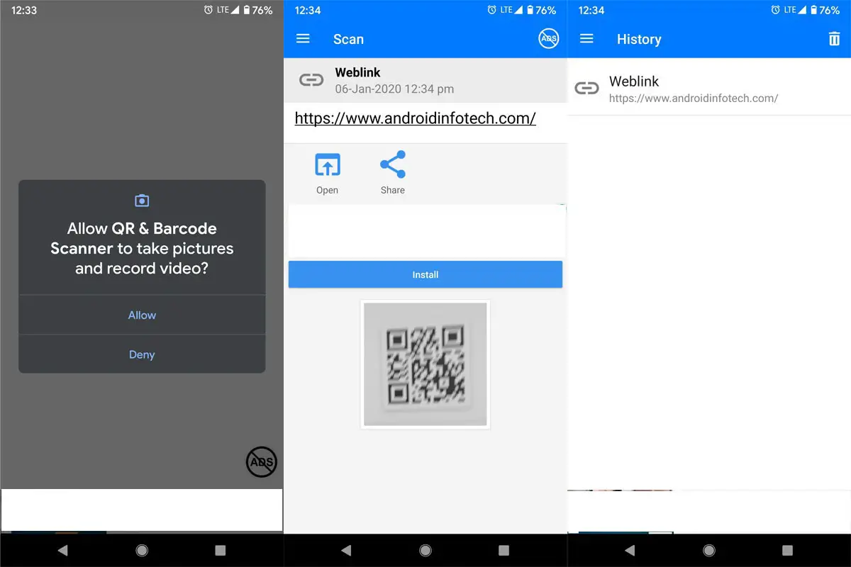 QR & Barcode Scanner App Screenshots