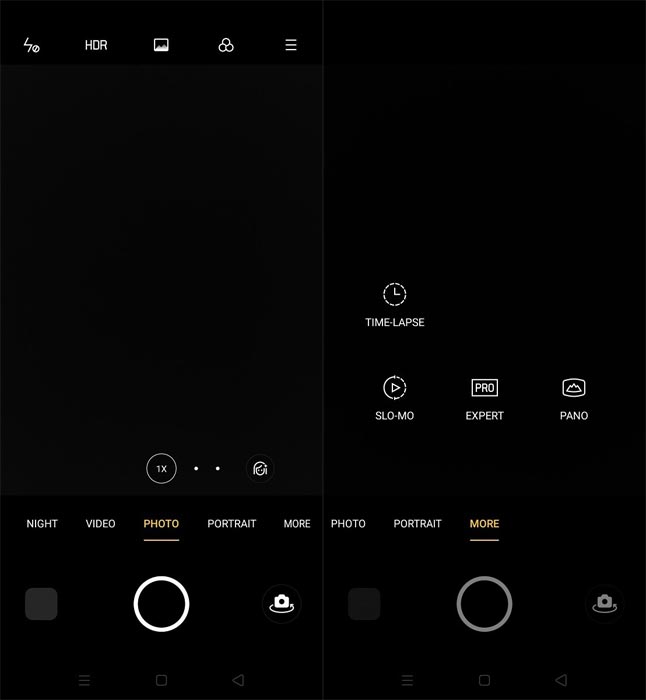 Realme Camera UI Android 10
