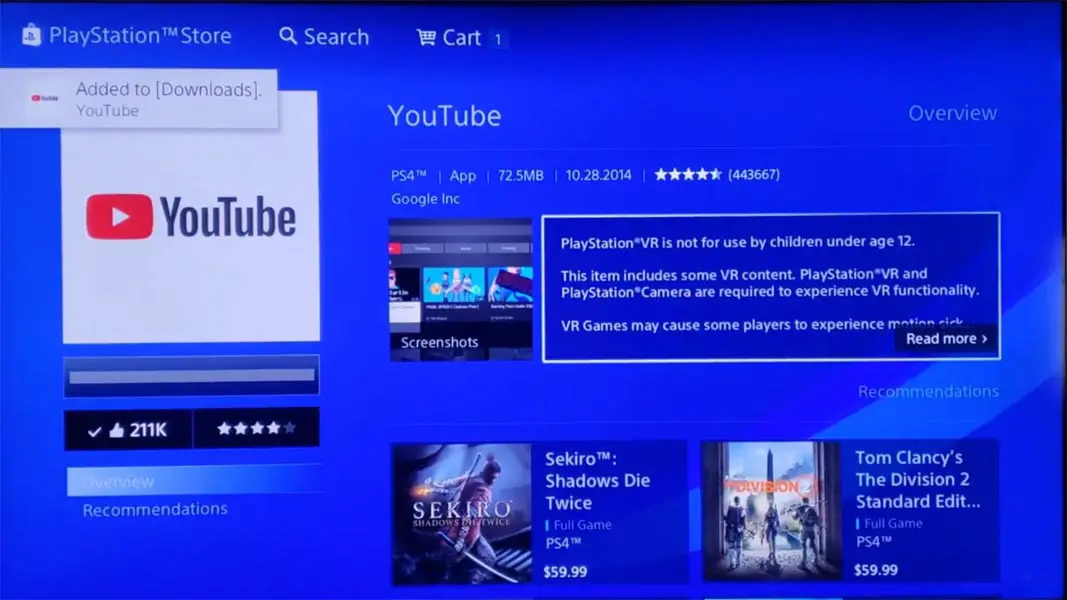 Youtube App Playstation