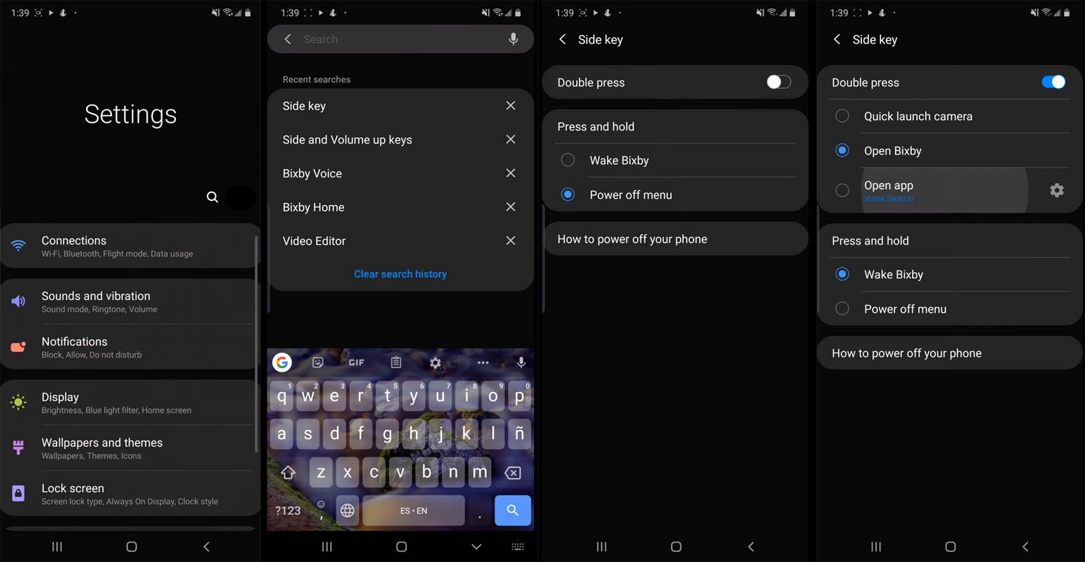 Disable Bixby in Settings Samsung Galaxy Note 10
