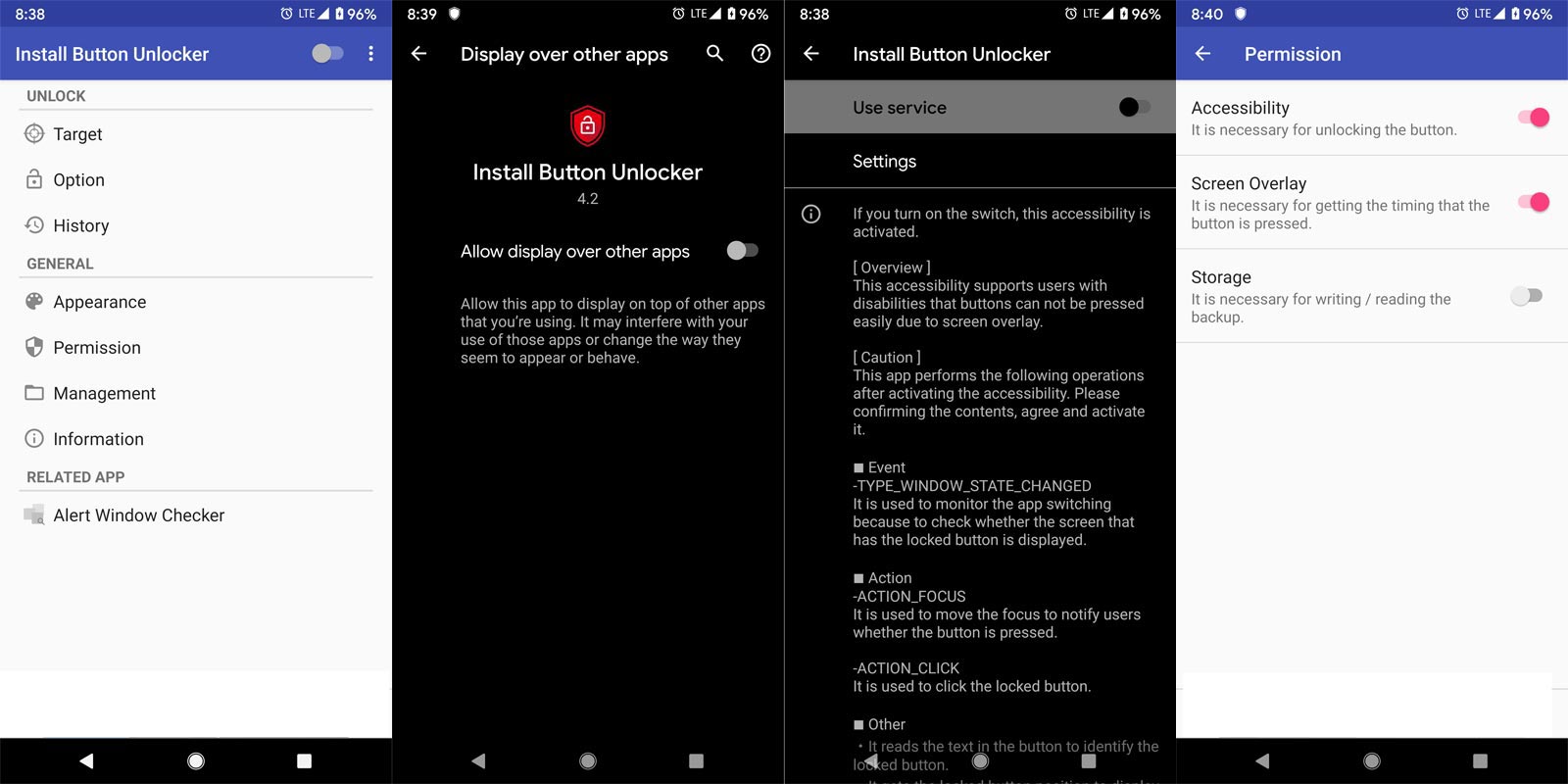 Install Button Unlocker App screenshots