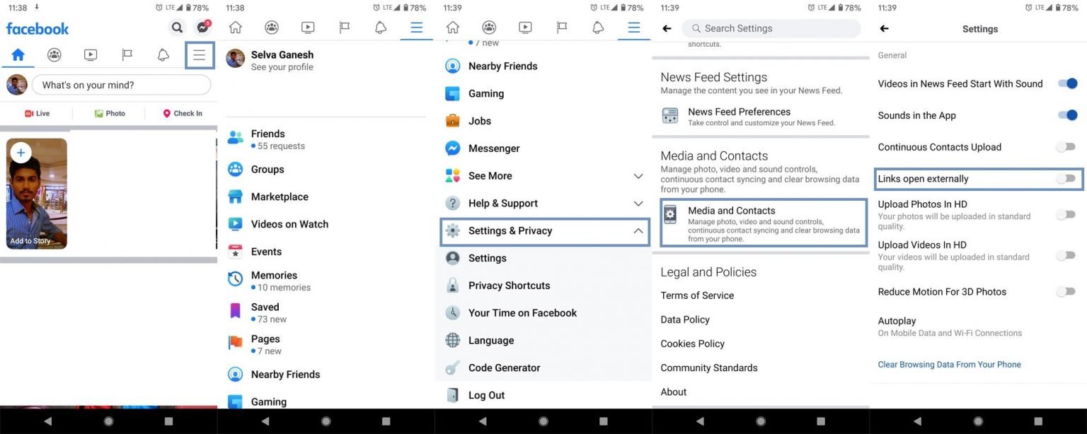 How to Disable InApp Browsers Opening links on Android Mobiles