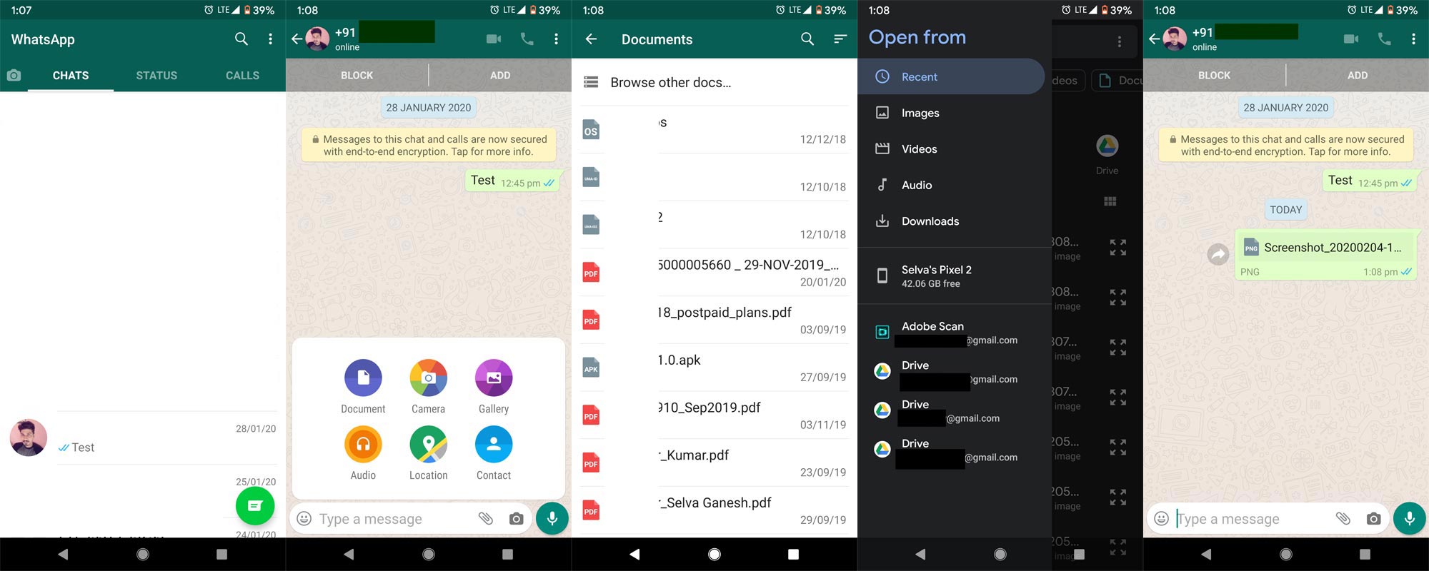 Send Original quality image as document in Whatsapp