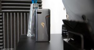 Asus ROG Phone 2 Back Side Standing on the Table