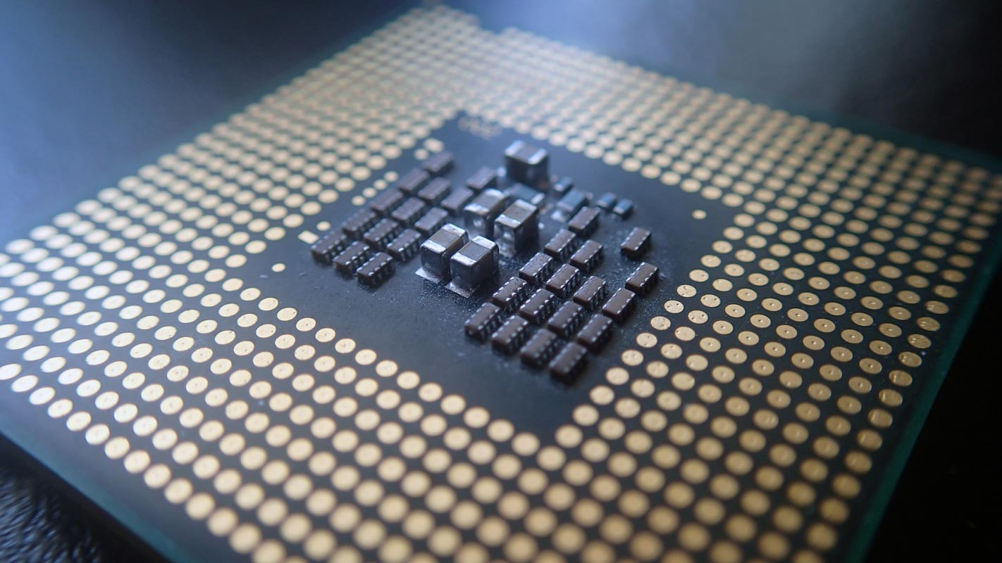 CPU Processor Chip Backside