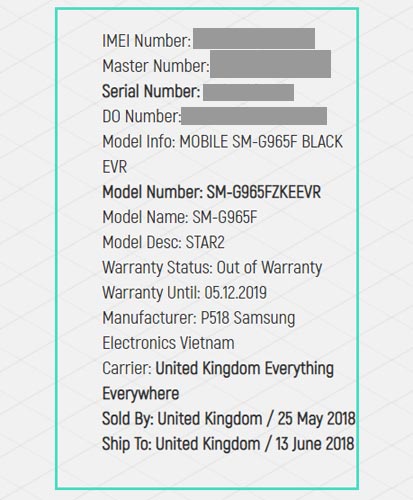 IMEI lock check status